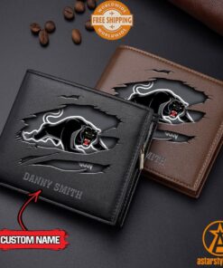 NRL Penrith Panthers personalized Leather Wallet