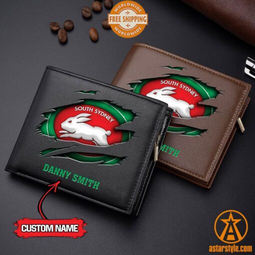 NRL South Sydney Rabbitohs personalized Leather Wallet