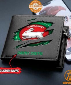 NRL South Sydney Rabbitohs personalized Leather Wallet