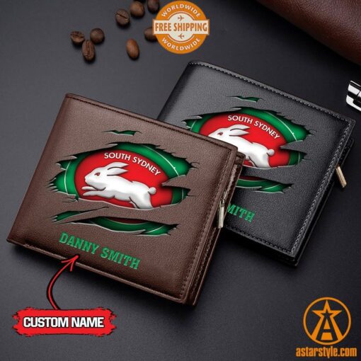 NRL South Sydney Rabbitohs personalized Leather Wallet