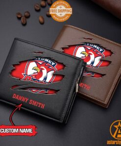 NRL Sydney Roosters personalized Leather Wallet