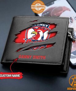 NRL Sydney Roosters personalized Leather Wallet