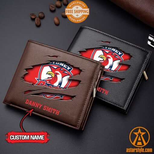 NRL Sydney Roosters personalized Leather Wallet