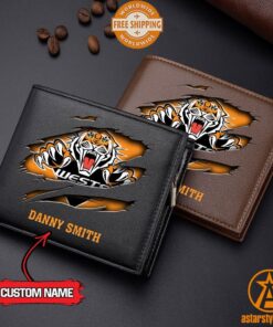 NRL Wests Tigers personalized Leather Wallet