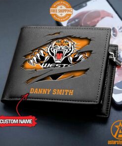 NRL Wests Tigers personalized Leather Wallet