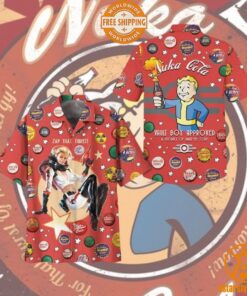 Nuka Cola Vault Boy Approved Hawaiian Shirt