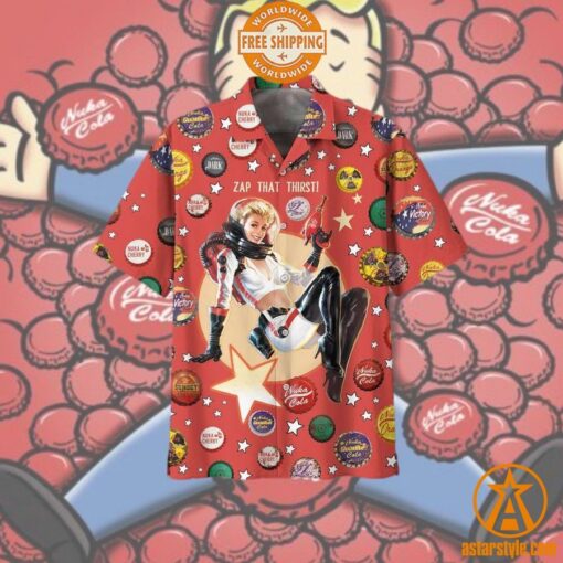 Nuka Cola Vault Boy Approved Hawaiian Shirt