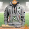 Oakland Athletics MLB Half Zip Heavy Hoodie Nice shot bro