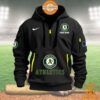 Oakland Athletics MLB Half Zip Heavy Hoodie Cutting dash