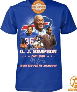 Oj Simpson Buffalo Bills Thank You For The Memories Shirt