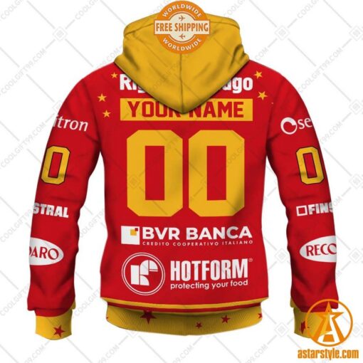 Personalized Ice Hockey League Asiago Hockey 1935 Home Jersey Style Hoodie