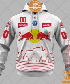 Personalized Ice Hockey League EC Red Bull Salzburg Home Jersey Style Hoodie