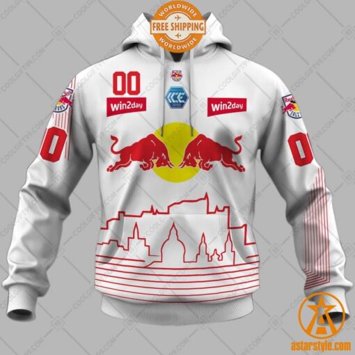 Personalized Ice Hockey League EC Red Bull Salzburg Home Jersey Style Hoodie