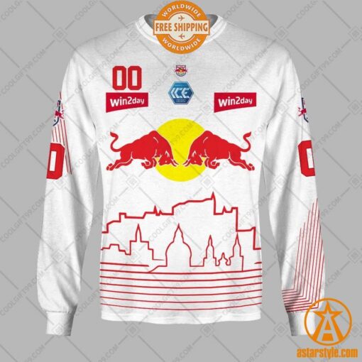 Personalized Ice Hockey League EC Red Bull Salzburg Home Jersey Style Hoodie