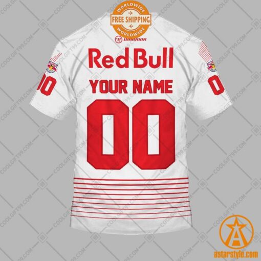 Personalized Ice Hockey League EC Red Bull Salzburg Home Jersey Style Hoodie