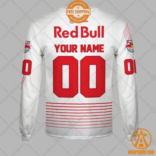 Personalized Ice Hockey League EC Red Bull Salzburg Home Jersey Style Hoodie