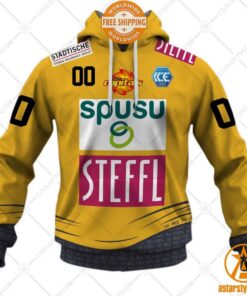 Personalized Ice Hockey League Vienna Capitals Home Jersey Style Hoodie