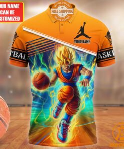 Personalized Son Goku Basketball Polo Shirt