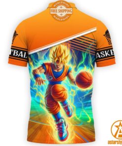 Personalized Son Goku Basketball Polo Shirt