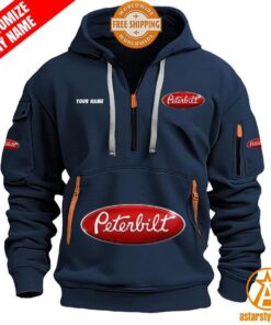 Peterbilt personalized Half Zip Heavy Hoodie