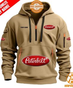 Peterbilt personalized Half Zip Heavy Hoodie