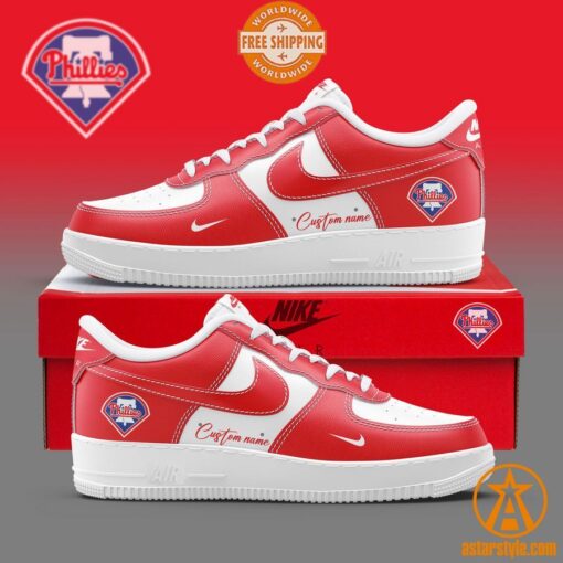 Philadelphia Phillies CUSTOM Nike Air Force Shoes