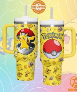 Pikachu Pokemon Pokeball Tumbler