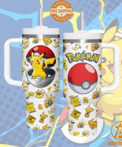 Pikachu Pokemon Pokeball Tumbler