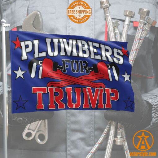 Plumbers For Trump Flag