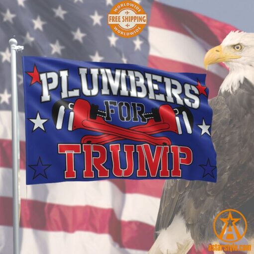 Plumbers For Trump Flag