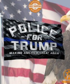 Police For Trump Making America Great Again Flag