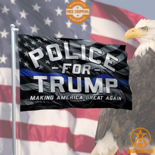 Police For Trump Making America Great Again Flag