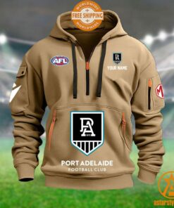 Port Adelaide Power AFL Half Zip Heavy Hoodie