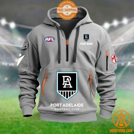 Port Adelaide Power AFL Half Zip Heavy Hoodie