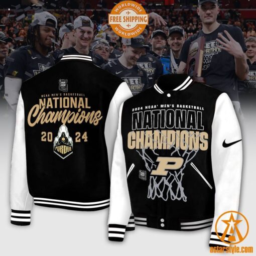 Purdue Boilermakers Basketball National Champions Baseball Jacket