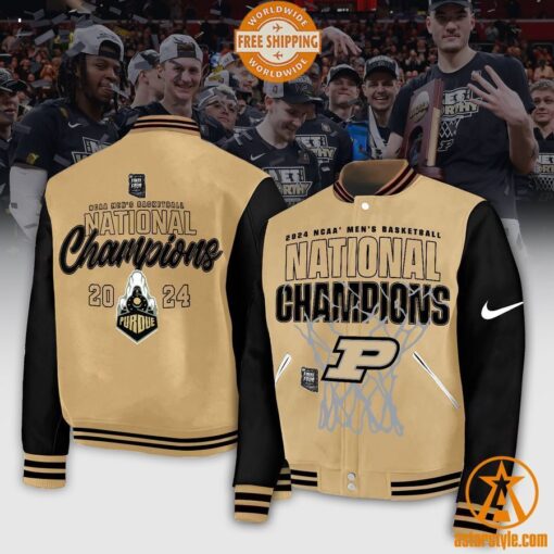 Purdue Boilermakers Basketball National Champions Baseball Jacket