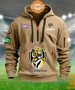 Richmond Tigers AFL Half Zip Heavy Hoodie