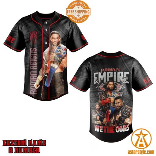 Roman Reigns Roman Empire CUSTOM Baseball Jersey