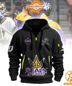 San Diego Seals Half Zip Heavy Hoodie