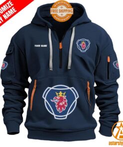 Scania AB personalized Half Zip Heavy Hoodie