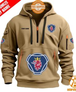 Scania AB personalized Half Zip Heavy Hoodie