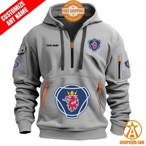 Scania AB personalized Half Zip Heavy Hoodie