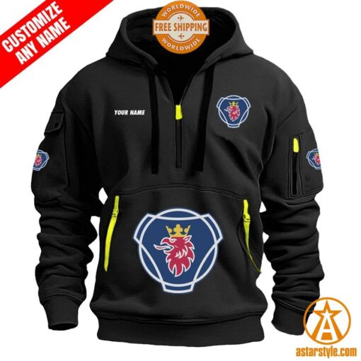 Scania AB personalized Half Zip Heavy Hoodie