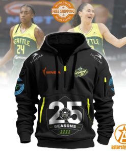 Seattle Storm Half Zip Heavy Hoodie