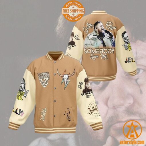 Somebody Save Me Jelly Roll Varsity Jacket