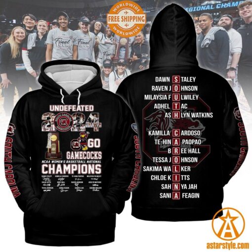 South Carolina Gamecocks Undefeated 2024 Champions Shirt