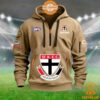 St Kilda Saints AFL Half Zip Heavy Hoodie I like your hairstyle