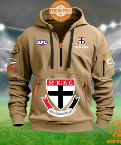 St Kilda Saints AFL Half Zip Heavy Hoodie