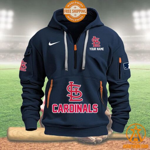 St. Louis Cardinals MLB Half Zip Heavy Hoodie