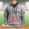 St. Louis Cardinals MLB Half Zip Heavy Hoodie You look handsome bro